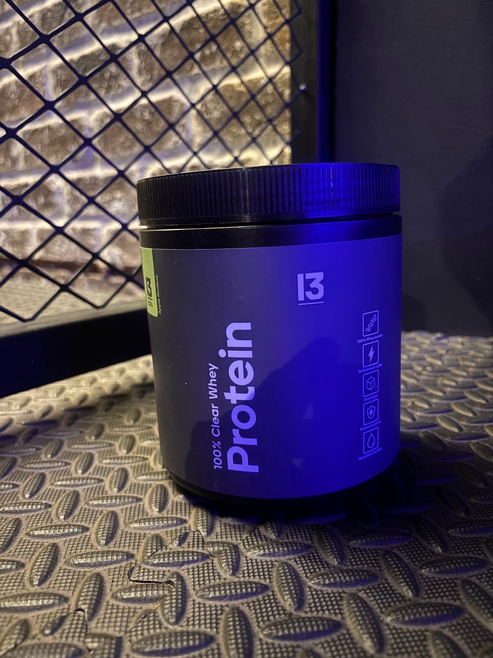 13 Apple Rooibos Clear Whey Protein tub available at TENROUNDS Pretoria East